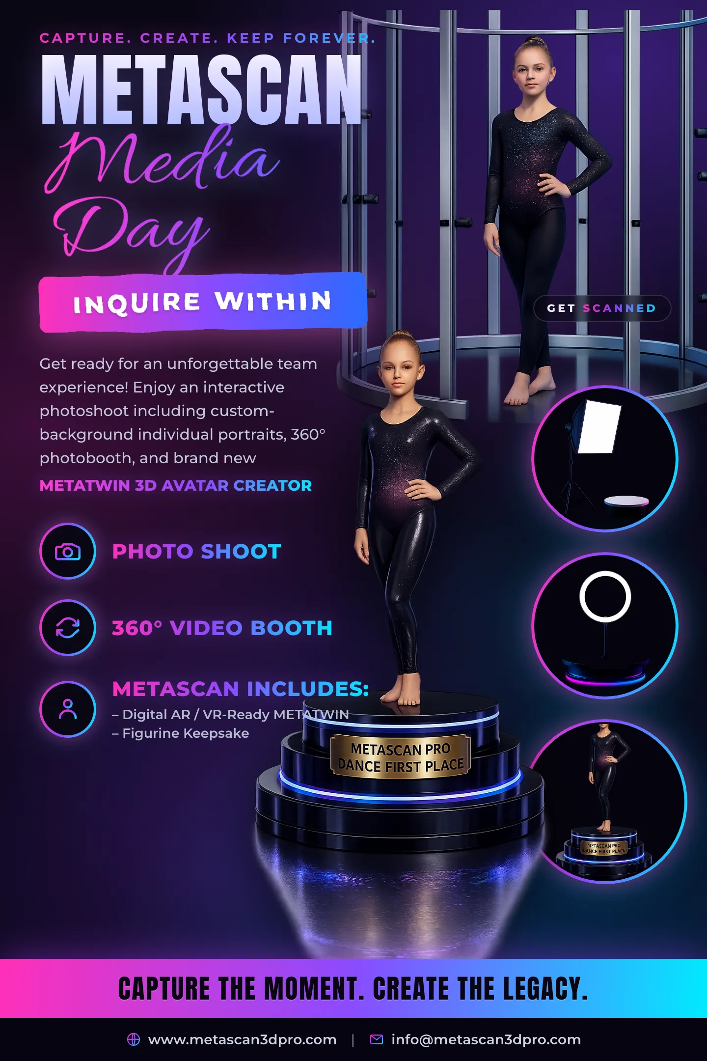 MetaScan Dance media day flyer