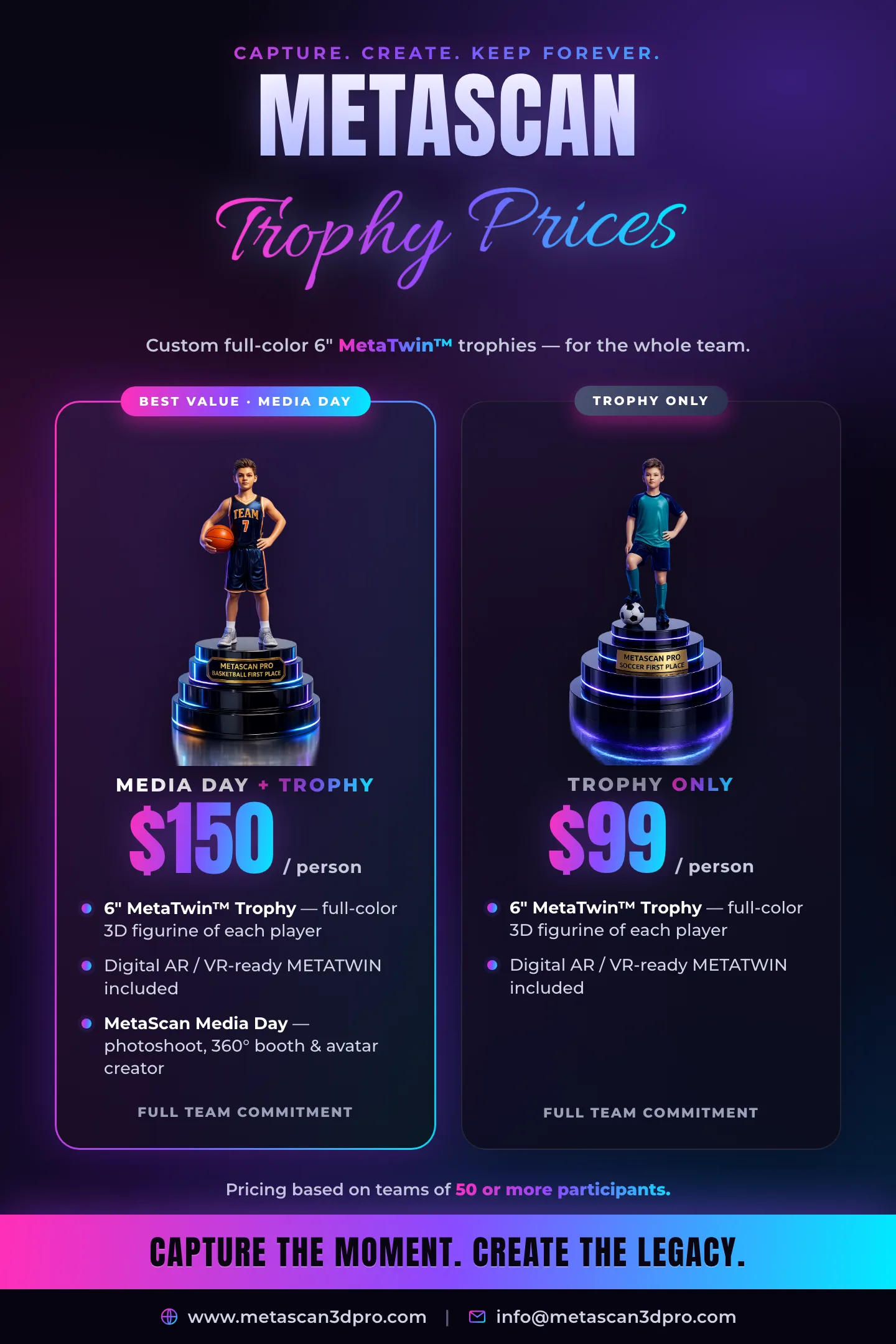 MetaScan Pricing media day flyer