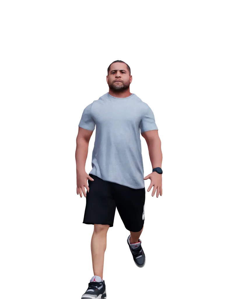 A true-to-life rigged 3D avatar created by MetaScan